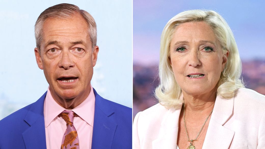 Farage and Le Pen make the same defiant pitch: Only the people can judge us