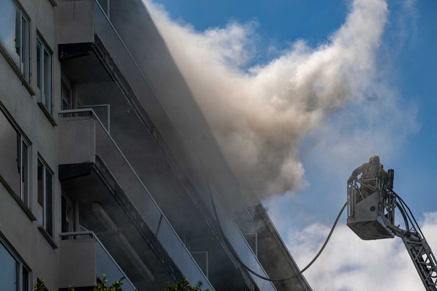 Fire in Belgian apartment block leaves at least 5 people dead, many injured