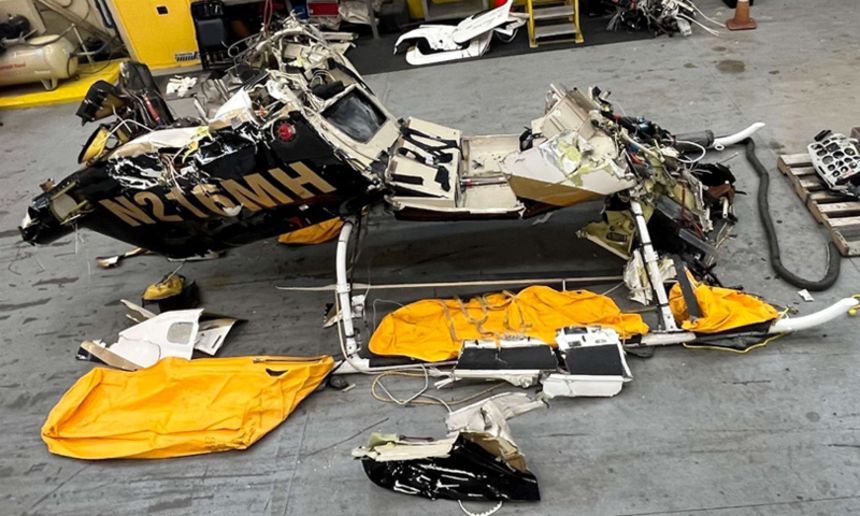 Tourist helicopter hit flock of birds before crashing into the Hudson River last April, NTSB says