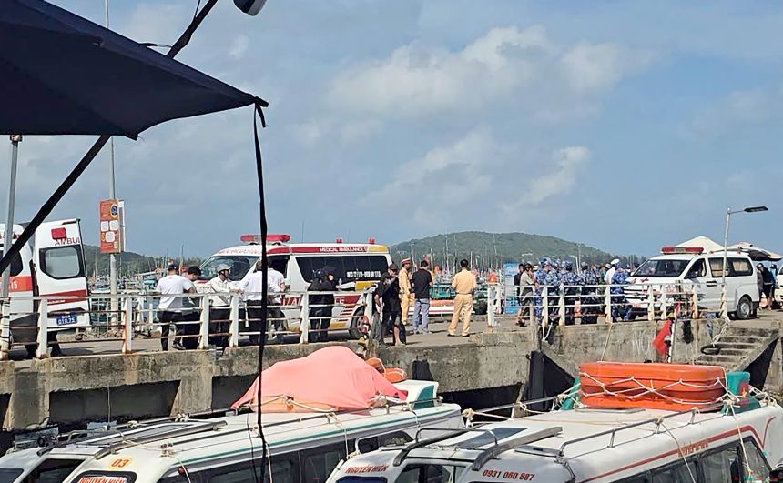 Boat carrying tourists capsizes off Vietnam’s Phu Quoc island, killing 15