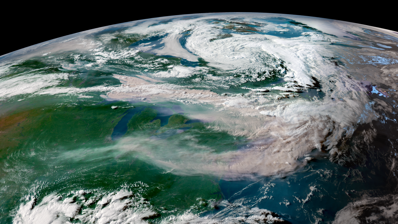 Wildfire smoke is driving terrible air quality as new wildfire plumes arrive from Canada