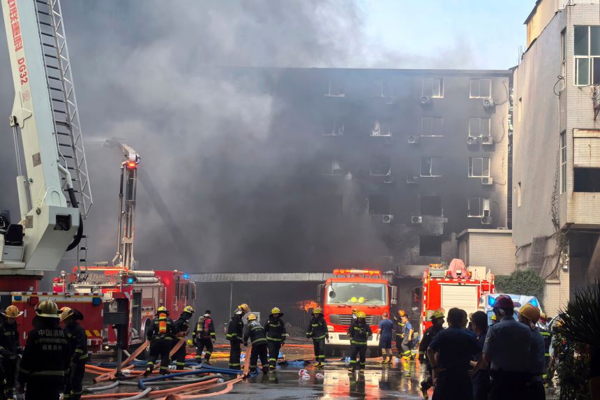 Casualties reported after shoe factory fire in China’s Fujian, state media says